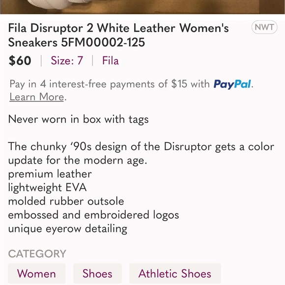 Fila disruptor 2 sneakers - Picture 3 of 6